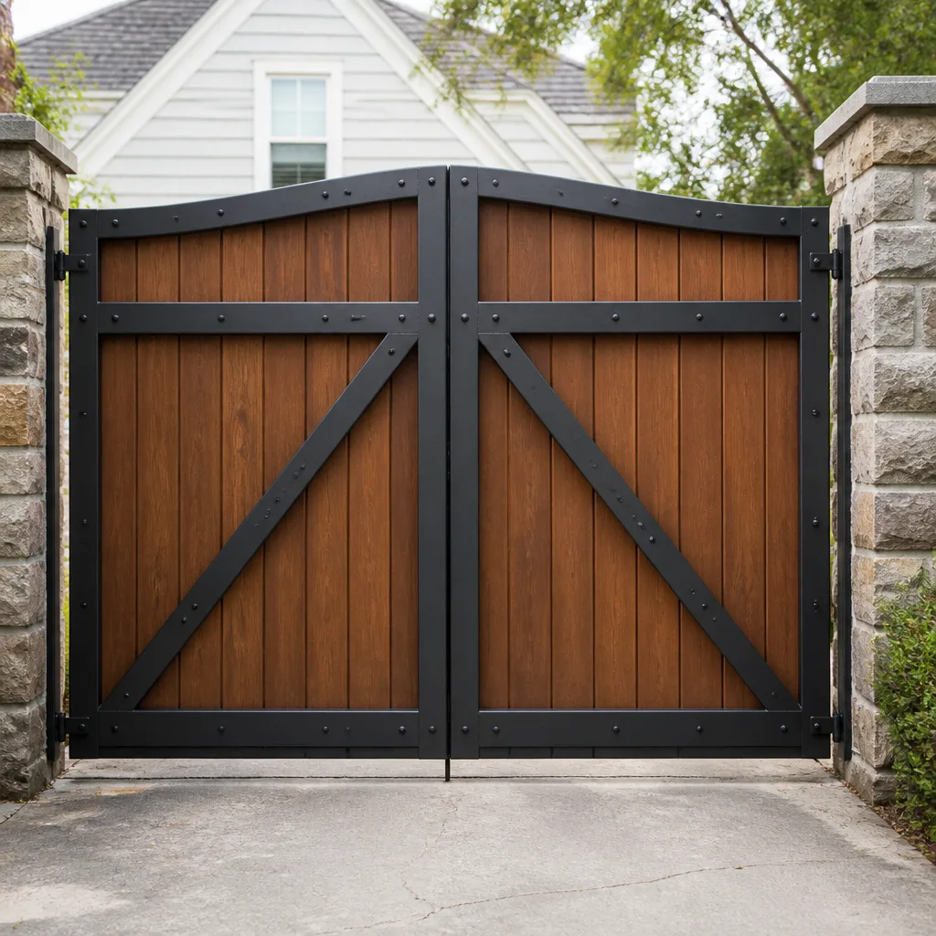 Wood & steel frame