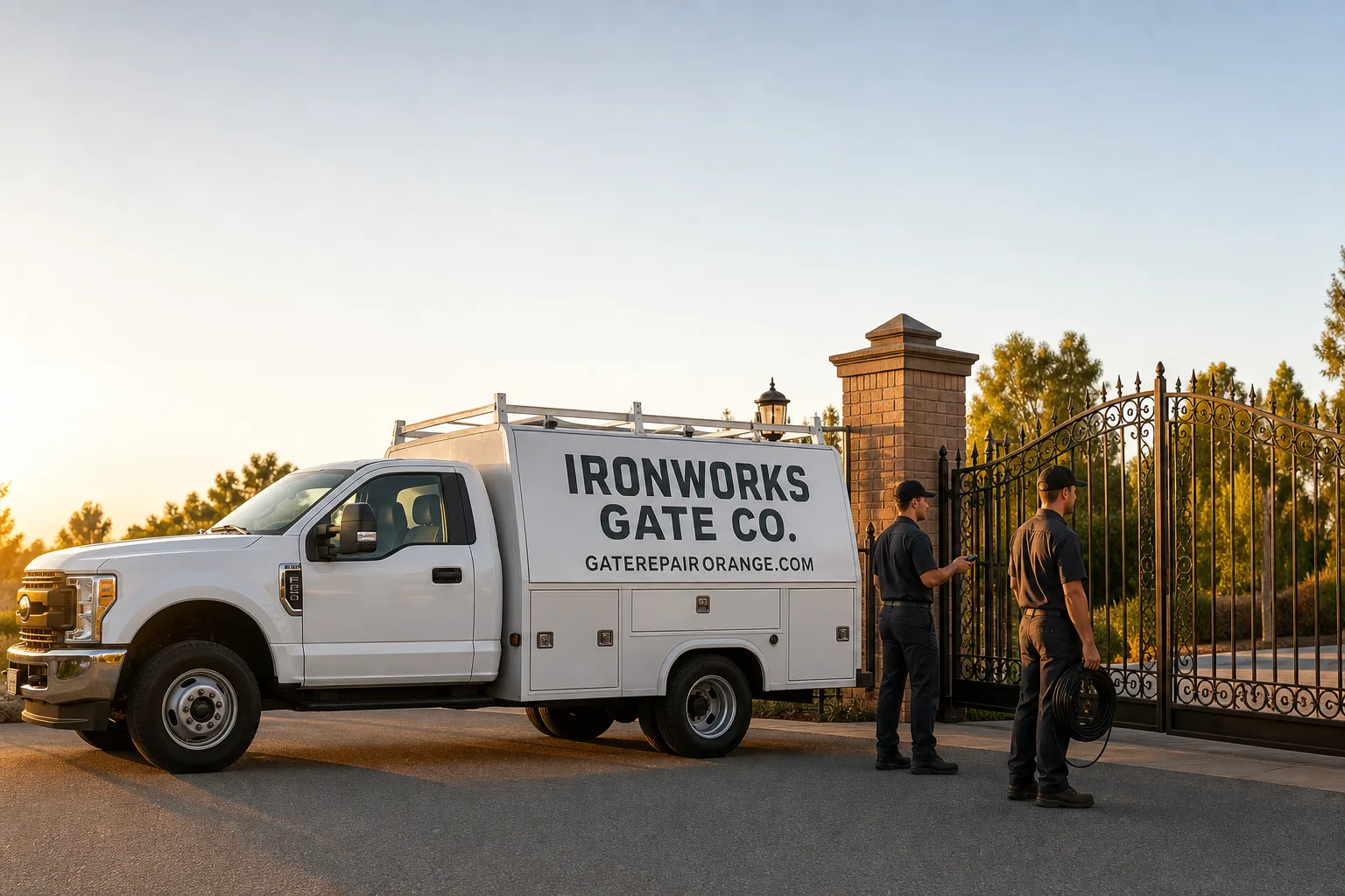 Ironworks Gate Co. gate repair team
